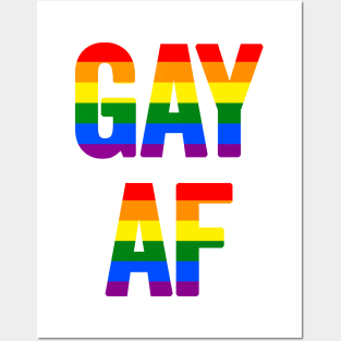 Gay AF Posters and Art